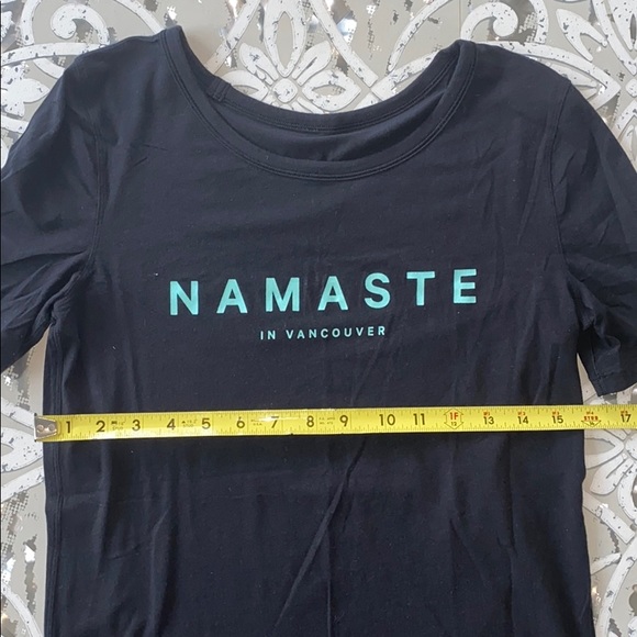 LULULEMON Black Namaste in Vancover Love Tee - Picture 6 of 8